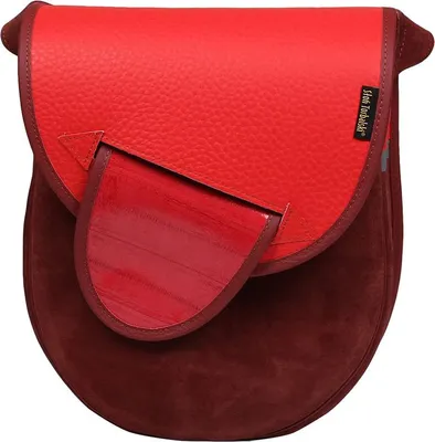 Immagine prodotto di Borsa a tracolla da donna in pelle color borgogna, modello City Light
