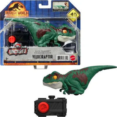 Produktbild von „Jurassic World: Ein neues Zeitalter“ grüner Uncaged Click Tracker Velociraptor-Dinosaurier