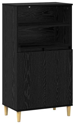 Obrázek produktu pro Vysoká komoda, barva: imitace tmavého dubu, rozměry: 60 x 36 x 110 cm, materiál: dřevovláknitá deska
