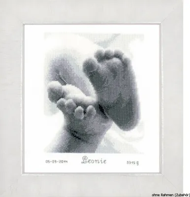 Obrázek produktu pro Vervaco vyšívací sada počítající vzor "Baby Feet"