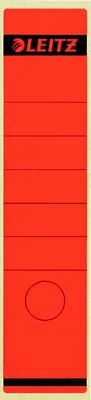 Produktbild von Ordnerrückenschilder 61x285mm selbstklebend rot VE=10x100 Stück