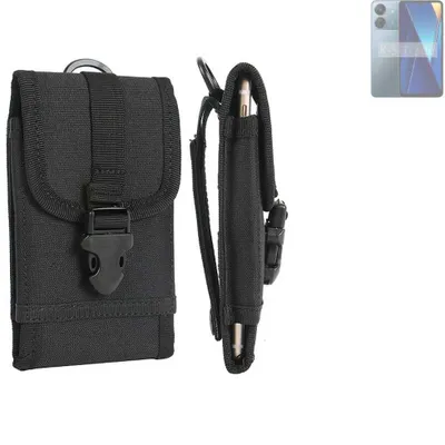 Produktbild von K-S-Trade Holster Handy Hülle kompatibel mit Xiaomi POCO C65 Holster Handytasche Gürtel Tasche Schutz Hülle Robust Outdoor schwarz