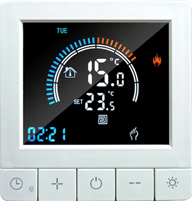 Produktbild von Digital LCD Raumthermostat Thermostat mit Kindersicherung Wandthermostat Fußbodenheizung Innenthermometer, Raumthermostat für 3A Warmwasserbereitung