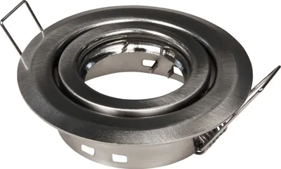 Produktbild von Einbaurahmen Einbaustrahler Einbauspot McShine "ER-76", Edelstahl gebürstet, Ø76mm, schwenkbar