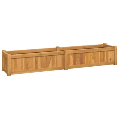 Image de vidaXL Lit surélevé 150x30x25 cm bois massif teck