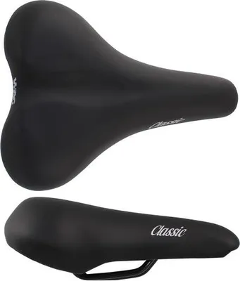 Produktbild von WAG Classic Fahrradsattel bequemer urbaner Sattel - Schwarz
