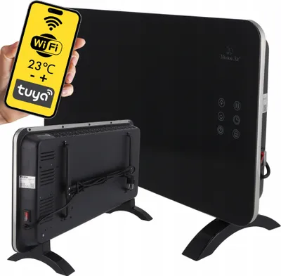 Zdjęcie produktu dla Grzejnik konwektorowy PORTO WiFi 1500W Czarny