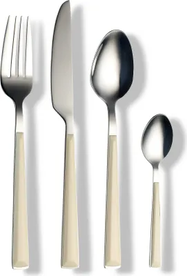 Produktbild von Echtwerk Basic 16tlg Essbesteck Tafelbesteck, Farbe:Creme