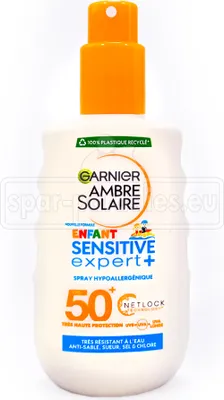 Immagine prodotto di Garnier Ambre Solaire Kids Sensitive Expert+ Spray solare SPF 50+, 200 ml