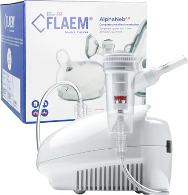 Image de Flaem Alphaneb 4.0 Inhalateur à piston pneumatique avec nébuliseur RF9