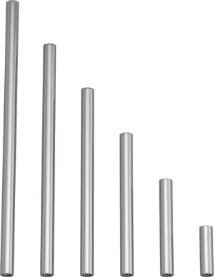 Image de Creative-Cables Rallonge métallique de 5 cm de long – (Chrome, diamètre extérieur 13 mm, diamètre intérieur 9 mm) – Pour suspensions ou lampes de table – Avec filetage M10x2