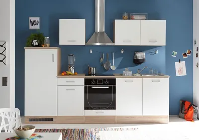 Produktbild von Wexford Seven kuchyňská linka kuchyňský blok bílý matný / dub Sonoma, Elektrické spotřebiče:s elektrickými spotřebiči