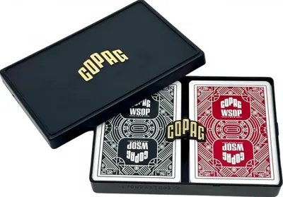 Obrázok produktu pre Pokerové karty Copag WSOP čierne/červené, 2 balíčky