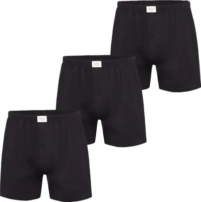 Produktbild von Phil & Co. Berlin Herren Boxer 3-Pack Jersey Loose Fit - black - Größe 4XL