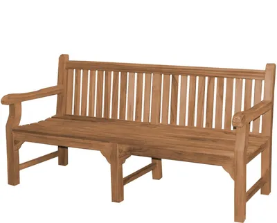 Produktbild von Teako Design Gartenbank Piceno Teakholz Massiv Wetterfest 220x67cm