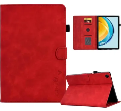 Produktbild von Schutzhülle für Huawei Matepad SE 10.4 2022 Rot Kunstleder Ultradünn