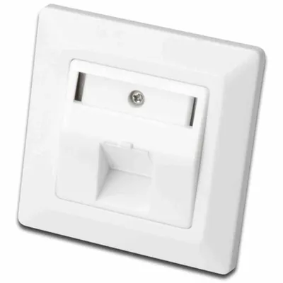 Image de DIGITUS Leerdose Keystone Module,1xRahmen 80x80mm+Zentralp.