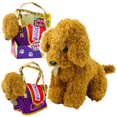 Produktbild von Lean Pudel In Klettsack Maskottchen Plüschtier Hellbraun