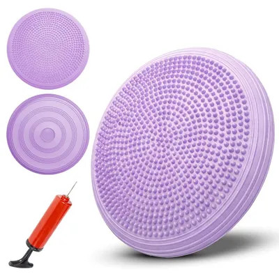 Imagen del producto de Cojín inflable para sentarse, cojín de equilibrio de 34 cm, para entrenamiento de equilibrio