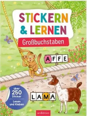 Obrázok produktu pre Stickern & Lernen - Großbuchstaben