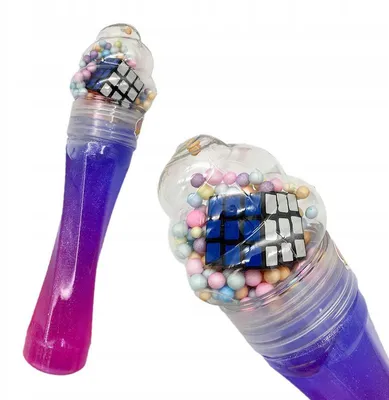 Produktbild von NORIMPEX Glitter Schleim mit Schaumstoffperlen & Zauberwürfel