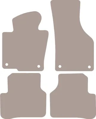 Obrázok produktu pre Velurové koberčeky do auta pre Volkswagen Passat B6 sedan, kombi, variant (2005-2010) - béžové LUX koberčeky (4 ks)