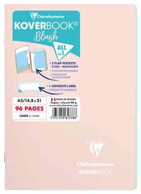 Image de Clairefontaine Cahier 48Flins KoverbookBlush A5 ros