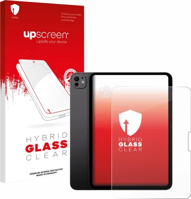 Produktbild von upscreen Schutzglas für Apple iPad Pro 11" 2025 (Display+Kamera) Schutzfolie Panzer Folie Glas Display Schutz klar