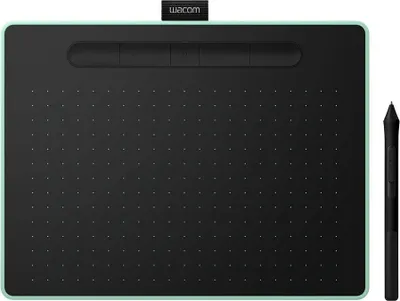 Produktbild von Wacom Intuos M Bluetooth, Verkabelt & Kabellos, 2540 lpi, 216 x 135 mm, USB/Bluetooth, 7 mm, Stift