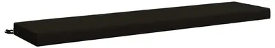 Image de Coussin de banc SOEST, 100 % polyester, noir, 200 x 40 x 8 cm