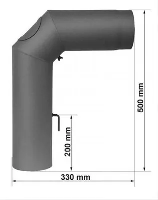 Produktbild von Ofenrohr / Rauchrohr Set II Standard Ø150mm Senotherm gussgrau