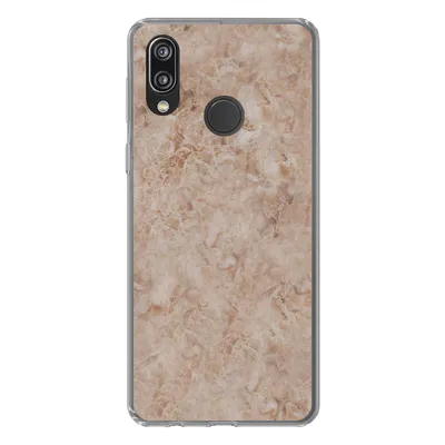 Produktbild von MuchoWow® Handyhülle Schutzhülle Hülle für Huawei P20 Lite (2020) Marmor - Braun - Muster Silikon Softcase Handy Hülle - Kartenhalter