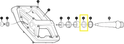 Image de Crankbrothers Pedal Bearing, joint intérieur, Stamp V2, Level 2+3, IGUS