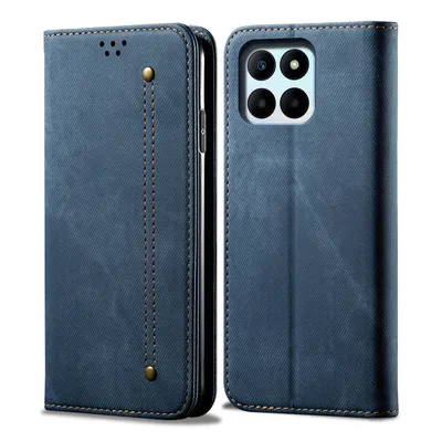 Produktbild von Hülle für Honor X6b Leder Brieftasche Flip Bookstyle Schutzhülle mit Standfunktion Blau