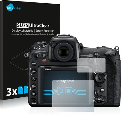 Produktbild von 6x Für Nikon D500 Schutzfolie Savvies Displayschutz Display Schutz Folie Klar Transparent