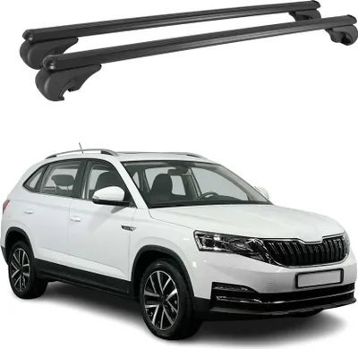 Produktbild von Dachträger Grundtäger für Skoda Kamiq 2019-2025 75kg Aluminium Schwarz 2 tlg