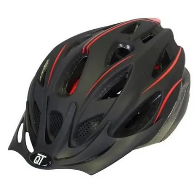 Produktbild von Cycle Tech Fuse Fahrradhelm Unisex matt schwarz/rot - M (54 - 58 cm)