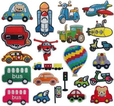 Produktbild von Klebeband für Kleidung - Selbstklebende Patches - 23 Stück in verschiedenen Mustern