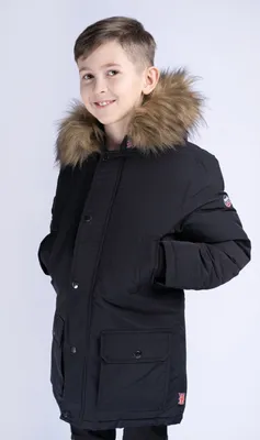 Produktbild von Jungen Winterjacke mit Kapuze KESWICK Black 152 Lonsdale