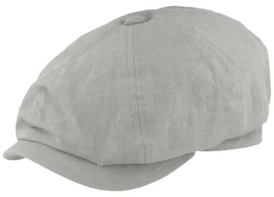 Unifarbene 8-Panel Sportmütze aus Hanf von Hut-Breiter in blau