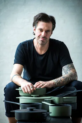 Produktbild von Serax SURFACE GRILLPAN ENAMEL CAST IRON CAMOGREEN D26