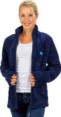 Produktbild von Reichstadt Damen Regular Fit Fleecejacke Kuschelige 22RSW002 Navy 5XL