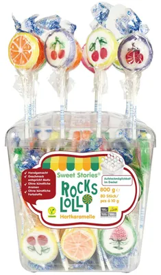 Produktbild von Sweet Stories Rocks Lolli 80x10g