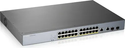 Obrázek produktu pro Zyxel GS1350-26HP-EU0101F, Řízený, L2, Gigabit Ethernet (10/100/1000), Podpora napájení po Ethernetu (PoE), Instalace do racku