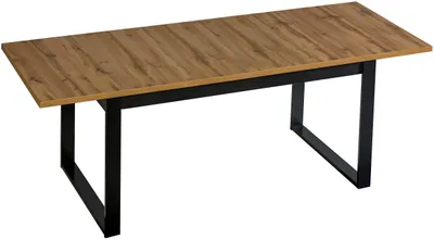 Produktbild von Masseno Esstisch KIMA 160 cm x 90 cm Rechteckig Tisch für Wohnzimmer, Küche, Eiche Wotan