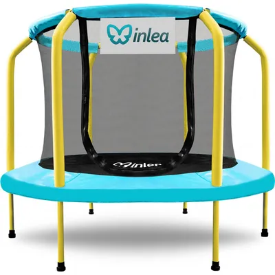 Obrázok produktu pre INLEA ULTIMATE Jump Trampolína 150 cm s vnútornou ochrannou sieťou - svetlomodrá