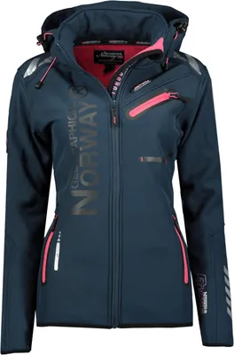 Produktbild von Geographical Norway Damen Softshelljacke Farbe: Blau, Größe: S