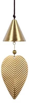 Obrázok produktu pre Veterný zvoník, meď, 35 cm, závesná dekorácia, záhradná výzdoba, klasický, starožitný zvon