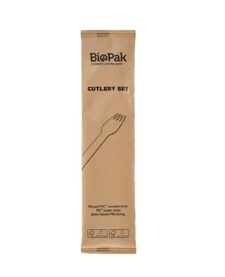 Produktbild von Duni Gabel Holz einzeln verpackt 250 Stück 1er Pack