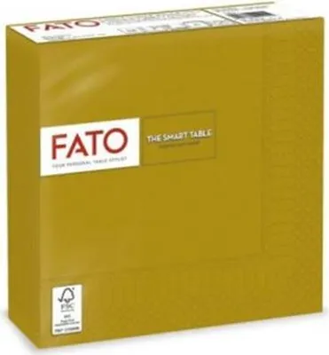 Obrázok produktu pre Servítky "Smart Table", zlaté, 1/4 sklad, 33 x 33 cm, FATO 82594200